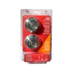 Cerrojo llave/llave acero inoxidable Ace, en su empaque blíster con fondo rojo y blanco
