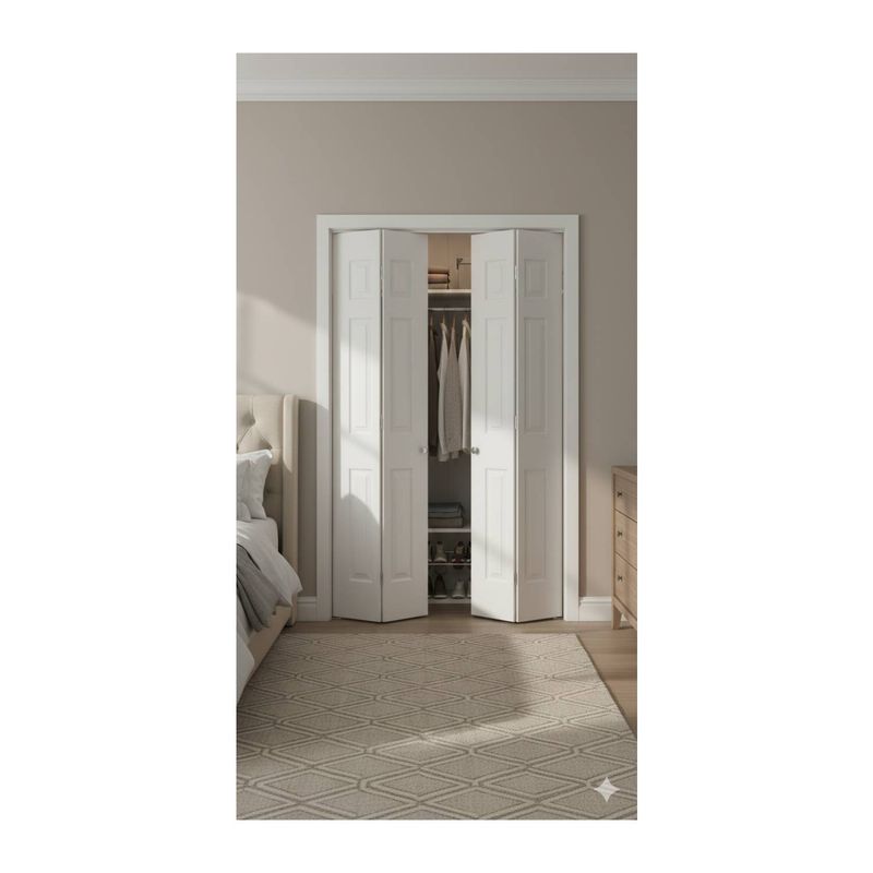 PUERTA FIBRAN 60CMS x 210CMS P/CLOSET BI-FOLD CON RIEL-1768427065016