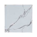 Porcelanato 60x60 Gres Calacata Mármol WPY66061 brillante rectificado Porcelatino, vista frontal de la pieza marmoleada