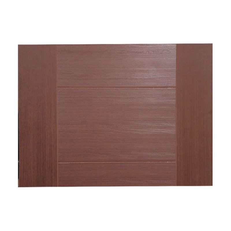 Puerta Fibran Amparo texturizada Walnut 0.90 x 2.10 m Puertas Globales, vista frontal completa del panel en color marrón
