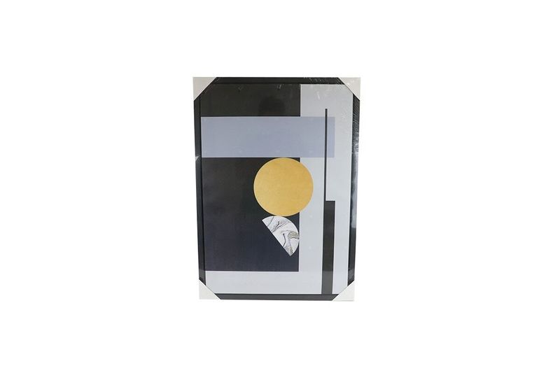Cuadro decorativo formas geométricas estilo abstracto fondo gris 50x70 cm Concepts, envuelto en plástico protector