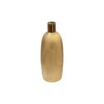 Florero decorativo 12 x 31 cm Concepts, vista frontal del cuerpo ovalado en color dorado con cuello brillante
