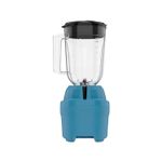 Licuadora vaso plástico 1.65 L 8 velocidades azul Black+Decker, vista frontal completa del equipo sobre fondo blanco