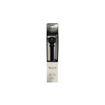 Cortinero 28x48 1 pulgada Bina Rods negro CHD Home, dentro de su empaque rectangular con detalles del producto