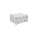 Caja plexo rectangular PVC Legrand de 180 x 140 x 86 mm, envuelta en plástico transparente con etiqueta blanca