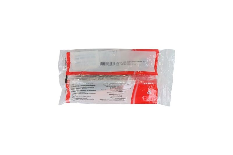 Resistencia Lorenzetti 4T Advanced 127 V/5500 W, empaque plástico transparente con detalles en rojo y texto informativo