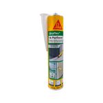 Sikaflex-1A Purform white C5045/12ctr300 Sika, cartucho amarillo con boquilla blanca y etiqueta informativa