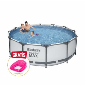 SET PISCINA REDONDA CON MARCO BOMBA Y FILTRO 3.66M X 1M BESTWAY