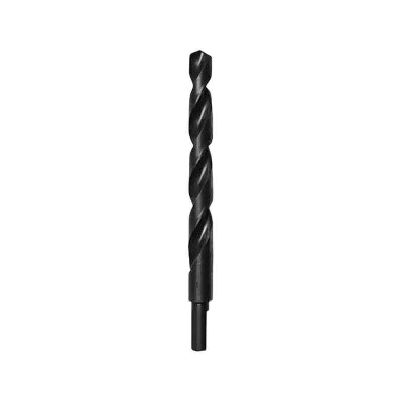 Broca de óxido negro Milwaukee de 7/16 para metal, vista frontal completa sobre fondo blanco
