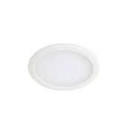 Lámpara empotrable blanco LED 6 W 400 lm/4000 K metal cuadrado Philips, vista frontal del panel circular blanco