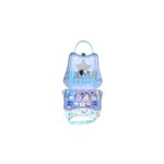 Cosmetiquera y set de maquillaje 27 piezas Frozen Disney Markwins, abierta mostrando sombras y accesorios en tonos azules