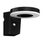 Luminaria solar de pared Zonal RD 4V 1.3W 250lm 3000K IP44 con sensor negro Philips, vista frontal en ángulo diagonal
