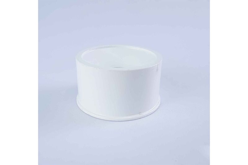 Reductor PVC liso agua potable 3"x1" Amanco, vista superior del orificio de conexión
