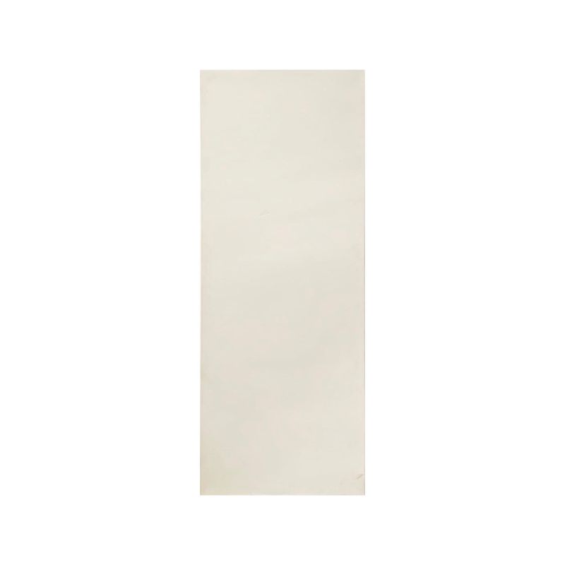Puerta metal lisa de 80 cm x 210 cm Puertas Globales, vista frontal de la hoja lisa en color blanco