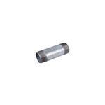 Niple galvanizado rosca cédula 20 1-1/4 x 4-1/2 Facenil, vista lateral en ángulo que muestra las roscas en ambos extremos