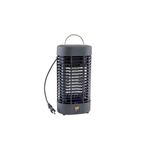 Exterminador de insectos eléctrico 1/2 acre 20 W Black Flag, vista frontal del equipo con cable de alimentación y asa