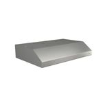 Extractor de grasa acero inoxidable 30 pulgadas Broan, vista lateral superior del equipo resaltando la superficie plana