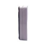 Tapa gris para caja Idrobox Matix Go IP55 Bticino, vista lateral del perfil delgado