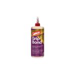 Pegamento para madera Grip Bond 3 amarillo Lanco, envase plástico blanco con tapa roja y etiqueta morada