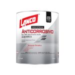 Anticorrosivo industrial Lanco blanco brillante intermedia, envase metálico cilíndrico con etiqueta blanca y roja