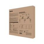 Panel solar portable p/Titan 200 W Forza, parte posterior de la caja con especificaciones técnicas y diagrama de uso