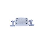 Borne acometida trifásica para guardamotores Siemens S0-S00 conexión por arriba, vista frontal con sus piezas laterales