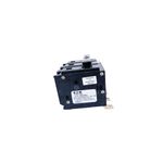 Breaker CH BAB 3x80 Eaton, vista frontal del interruptor negro con etiqueta de especificaciones técnica blanca