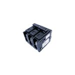 Breaker CH BAB 3x80 Eaton, vista lateral diagonal del dispositivo eléctrico en color negro