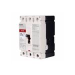 Main breaker tipo ED 3x125 240V CH Eaton, vista frontal detallando etiquetas técnicas y palanca de accionamiento negra