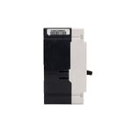 Main breaker tipo EHD 3x30 480V CH Eaton, vista lateral del interruptor con cuerpo bicolor negro y blanco