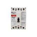 Main breaker tipo EHD 3x30 480V CH Eaton, vista frontal del interruptor eléctrico blanco con palanca de encendido