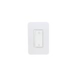 Dimmer remoto smart LED 15 A blanco 120/240 V Nexxt, vista frontal del interruptor con iconos de sol