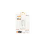Dimmer remoto smart LED 15 A blanco 120/240 V Nexxt, empaque frontal con ilustración del interruptor y logotipos
