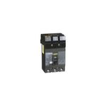 Breaker para tablero I-Line 3x150 A 120/240 Square D, vista frontal del interruptor eléctrico negro con palanca de mando