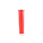 Fulminante rojo para conector cuña Sinsa, tubo plástico cilíndrico de color rojo sobre fondo blanco