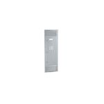Cubierta para tablero NQ/NF 62 pulgadas superficial Square D, panel metálico gris con rejillas de ventilación arriba y abajo