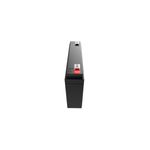 Batería sellada 6 V / 9 Ah Forza, vista lateral del cuerpo negro con terminal rojo