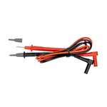 Multímetro digital autorango Klein Tools CAT III, juego de puntas de prueba rojas y negras con cables enrollados