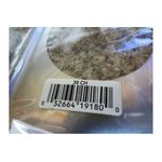 Placa para toma sencillo metálica color níquel 30 y 50A Eagle, primer plano de la etiqueta con código de barras y empaque