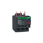 Relé de sobrecarga térmico Schneider Electric de 5.5-8 amp para contactor D09-D38, vista frontal en color gris y verde