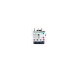 Relé de sobrecarga térmico Schneider Electric de 1.6-2.5 amp para contactor D09-D38, vista frontal del dispositivo blanco