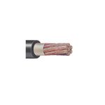 Cable PAWC para soldar calibre 2 negro Sinsa, sección transversal que muestra el aislamiento y los hilos de cobre