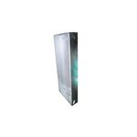 Caja para tablero Square D de 50 x 20 pulgadas, vista lateral del gabinete metálico galvanizado vacío