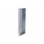 Caja para tablero Square D de 68 x 20 pulgadas, vista lateral del gabinete metálico galvanizado abierto