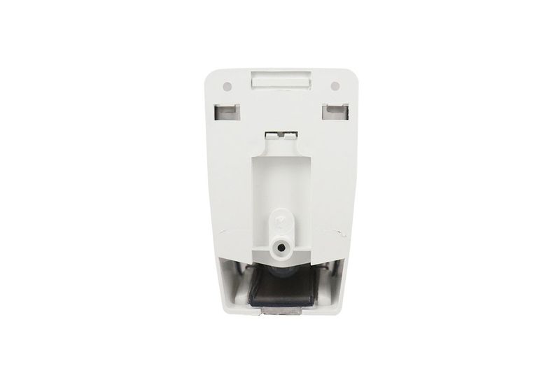 Dispensador de jabón rellenable mini 0.4 L Azur mini Jofel, vista posterior del soporte de montaje blanco