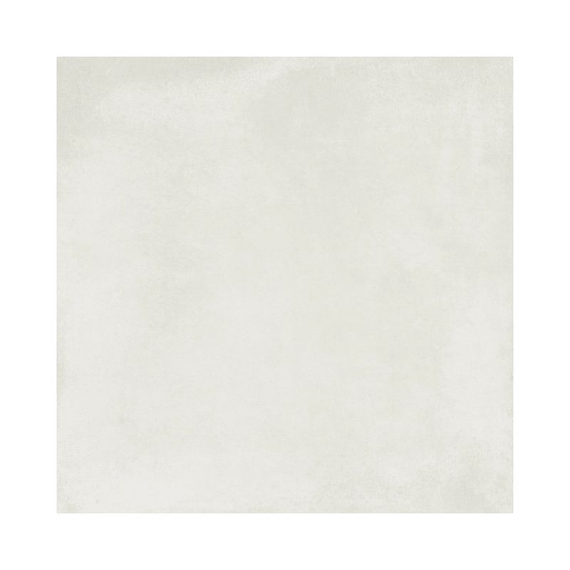 Baldosa 54 x 54 Clair blanco mármol satinado Serra Azul, vista frontal de la pieza con efecto marmoleado uniforme
