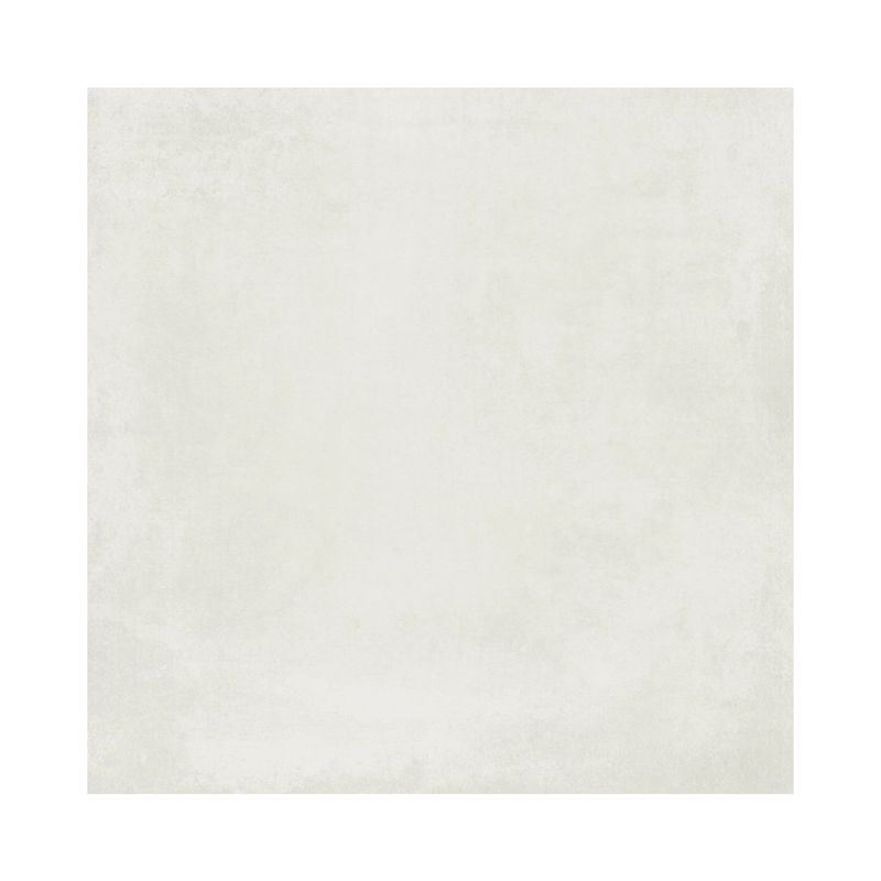 Baldosa 54 x 54 Clair blanco mármol satín Serra Azul, vista frontal de la pieza cuadrada con textura marmoleada suave