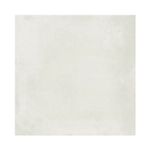 Baldosa 54x54 Clair blanco mármol satinado Serra Azul, vista frontal de una sola pieza con vetas suaves