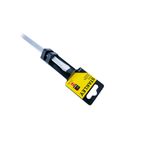 Destornillador pro barra cuadrada 3/8 x 10 ranura Stanley, detalle del empaque plástico negro y amarillo con logo
