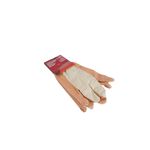 Guante de tela uso múltiple Ace, par de guantes blancos con puntos rojos antideslizantes y etiqueta roja